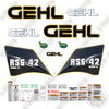 Image of Fits GEHL RS6-42 GEN:3 Decal Kit Telehandler