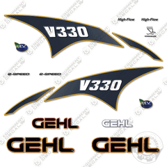 Fits GEHL V330 Decal Kit Skid Steer