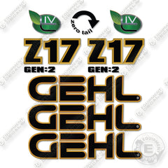 GEHL Z17 GEN:2 Decal Kit Mini Excavator- Aftermarket Kit