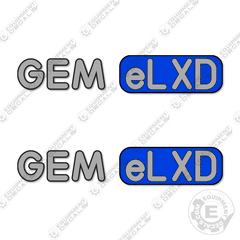 Fits Gem ELXD Decal Kit Utility Vehicle
