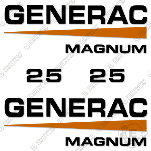 Fits Generac Magnum 25 Decal Kit Diesel Generator