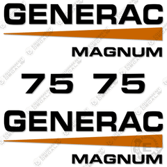 Fits Generac Magnum 75 Decal Kit Diesel Generator