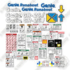 Image of Genie GR26J Decal Kit ( from grj10-101 to grj16l-1999) Vertical Mast Lift - Aftermarket Kit