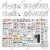 Image of Genie GS2032 Decal Kit Scissor Lift (SN: GS3204-60000 to GS3205-75406) - Aftermarket Kit