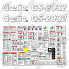 Image of Genie GS2032 Decal Kit Scissor Lift (SN: GS3205-75407 to GS3211A-109999) - Aftermarket Kit