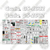 Image of Genie GS2632 Decal Kit Scissor Lift (SN: GS3215A-140498 to 15A-142676) and from (SN: GS3216P-142677 to GS3216P-148699) - Aftermarket Kit
