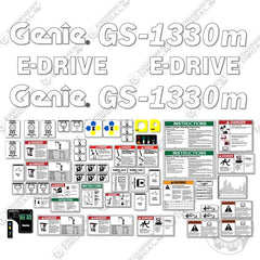 Fits Genie GS-1330M Decal Kit Scissor Lift