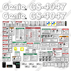 Fits Genie GS-4047 Decal Kit Scissor Lift (GS47P-1000 to PRESENT)