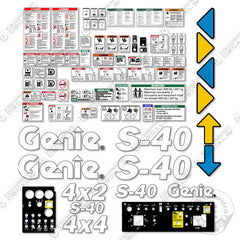 Fits Genie S-40 Decal Kit Boom Lift (4508-7000)