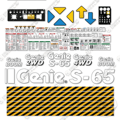 Fits Genie S-65 Decal Kit Boom Lift (SN: 100653 to 02574)
