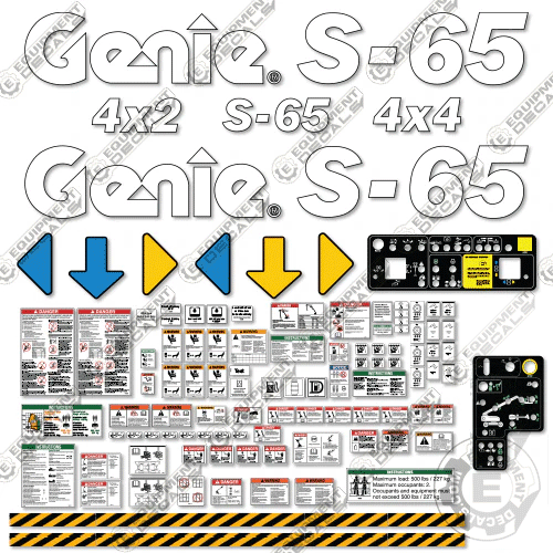 Fits Genie S-65 Decal Kit Boom Lift (2015)