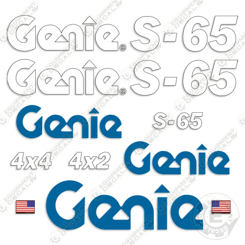 Fits Genie S-65 Decal Kit Boom Lift (No Warnings)