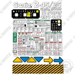 Fits Genie Z-45/25 Decal Kit Boom Lift (FITS SN: 22431-26999)