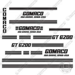 Gomaco GT 6200 Paver Decal Kit