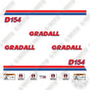Image of Gradall D154 Decal Kit Excavator -Aftermarket Kit