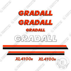 Fits Gradall XL4100-ii Decal Kit Wheeled Excavator