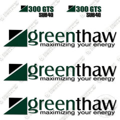 Fits Greenthaw 300GTS Sub40 Decal Kit Ground Heater