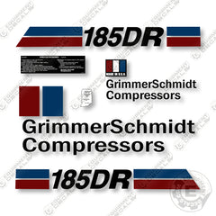 GrimmerSchmidt 185DR Decal Kit Compressor - Aftermarket Kit