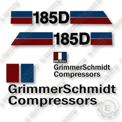 GrimmerSchmidt 185D Decal Kit Pull-Behind Compressor - Aftermarket Kit