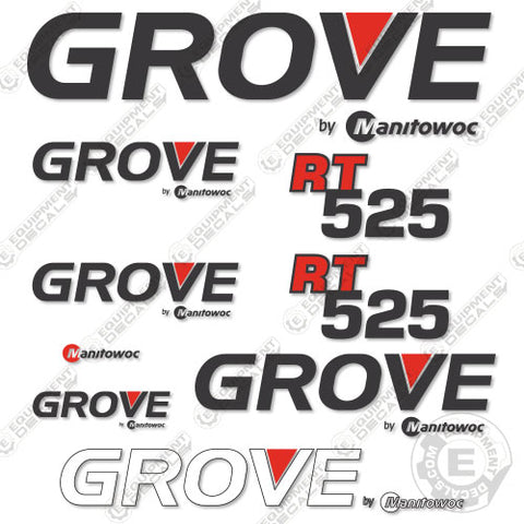 Fits Grove RT525 Decal Kit Crane CUSTOM!