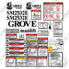 Image of Grove SM2532E Decal Kit Scissor Lift- Aftermarket Kit