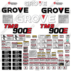 Fits Grove TMS900E Decal Kit Crane