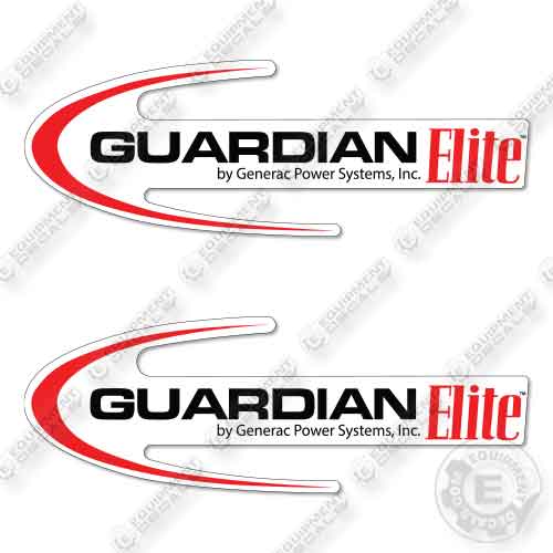 Fits Guardian Elite Generator Logo Decal Kit