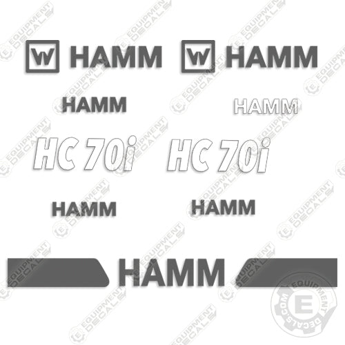 Fits HAMM H70i Decal Kit Vibratory Roller