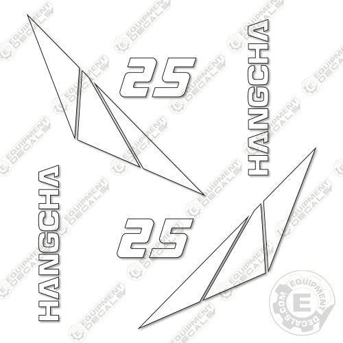 Hangcha 25 Cpyd25 Decal Kit Forklift - Aftermarket Kit