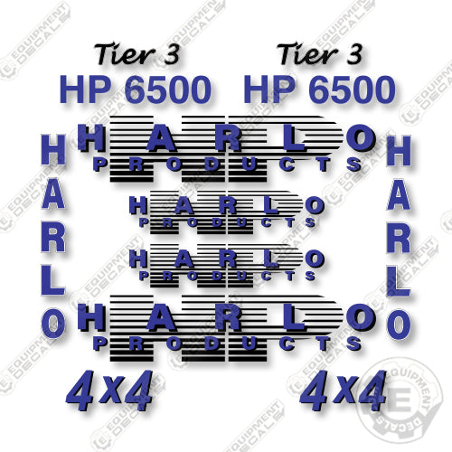 Harlo HP6500 Decal Kit Forklift - Aftermarket Kit