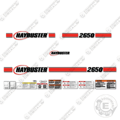 Fits Haybuster 2650 Decal Kit Hay Processor