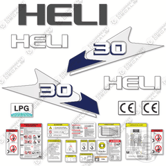 Fits Heli 30 Decal Kit Forklift