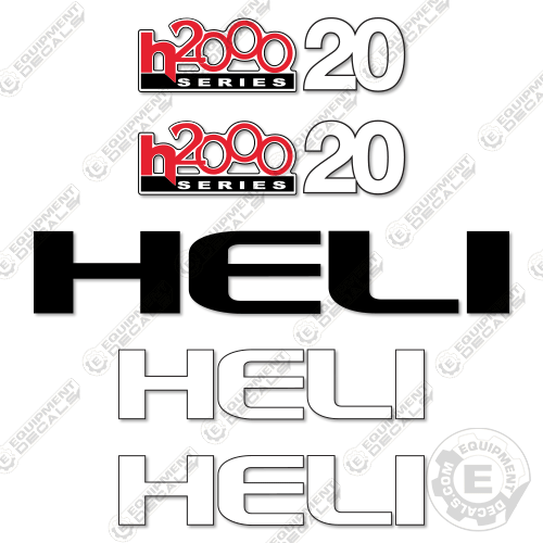 Fits Heli H2000 Series 20 Decal Kit Forklift – Equipment Decals