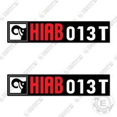 Fits Hiab 013T Decal Kit Crane