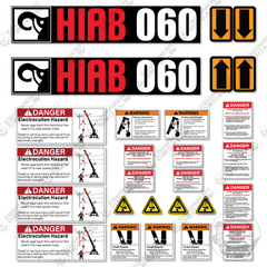 Fits Hiab 060 Decal Kit Crane