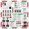 Image of Fits Hiab Moffett M55 Decal Kit Forklift