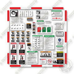 Hiab Moffett M8 Decal Kit Forklift - Aftermarket Kit