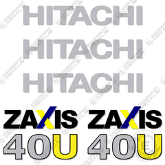 Fits Hitachi 40U Decal Kit ZAxis Excavator