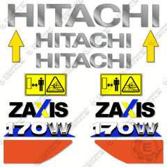 Fits Hitachi ZX170W-6 Decal Kit Excavator