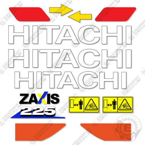 Fits Hitachi ZX225-6 Decal Kit Excavator