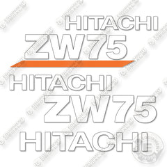 Hitachi ZW 75-6C Decal Kit Excavator- Aftermarket Kit