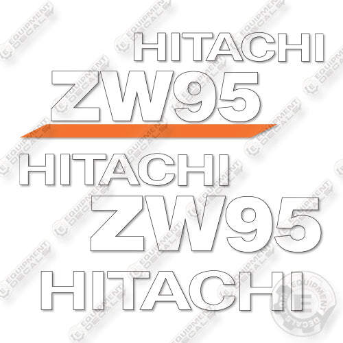 Hitachi ZW 95-6C Decal Kit Wheel Loader- Aftermarket Kit