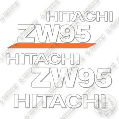 Hitachi ZW 95-6C Decal Kit Wheel Loader- Aftermarket Kit