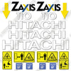 Image of Hitachi ZX110-1 Decal Kit Excavator - Aftermarket Kit