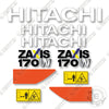 Image of Hitachi ZX170W-5 Decal Kit Excavator- Aftermarket Kit
