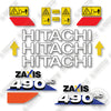 Image of Hitachi ZX490LC-6 Decal Kit Crawler Excavator- Aftermarket Kit