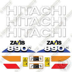 Hitachi ZX890H-6 Decal Kit Excavator - Aftermarket Kit