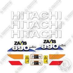Hitachi ZX890LCH-6 Decal Kit Excavator - Aftermarket Kit