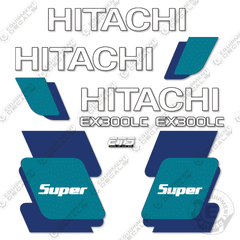 Fits Hitachi EX300LC Decal Kit Excavator