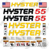 Image of Hitachi S55XM Decal Kit Forklift - Aftermarket Kit